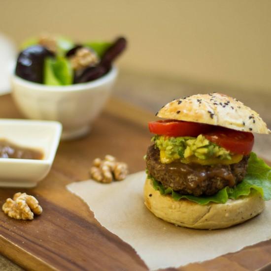 Rezeptbild: Walnuss Linsen Burger
