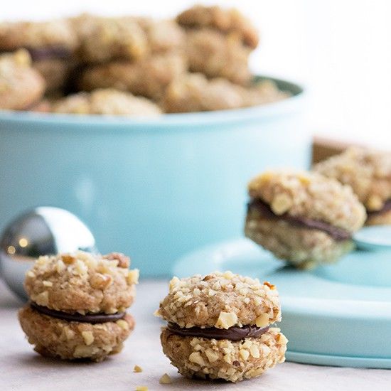 Rezeptbild: Walnuss-Espresso-Cookies
