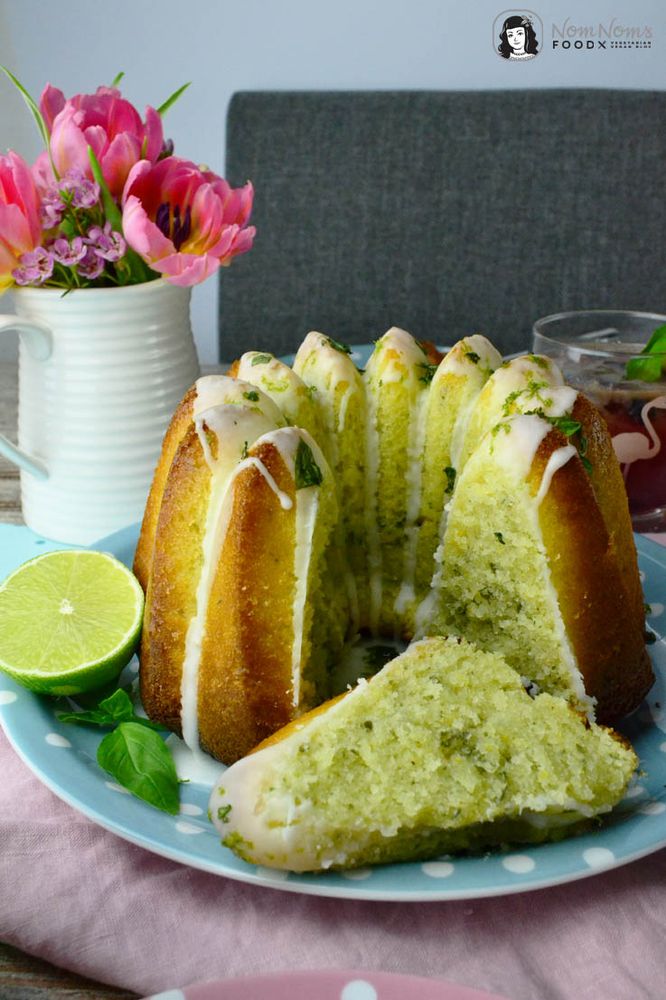 Rezeptbild: Basilikum-Limetten-Kuchen, Blaubeer-Basilikum-Limonade und Orangen-Ingwer-Marmelade