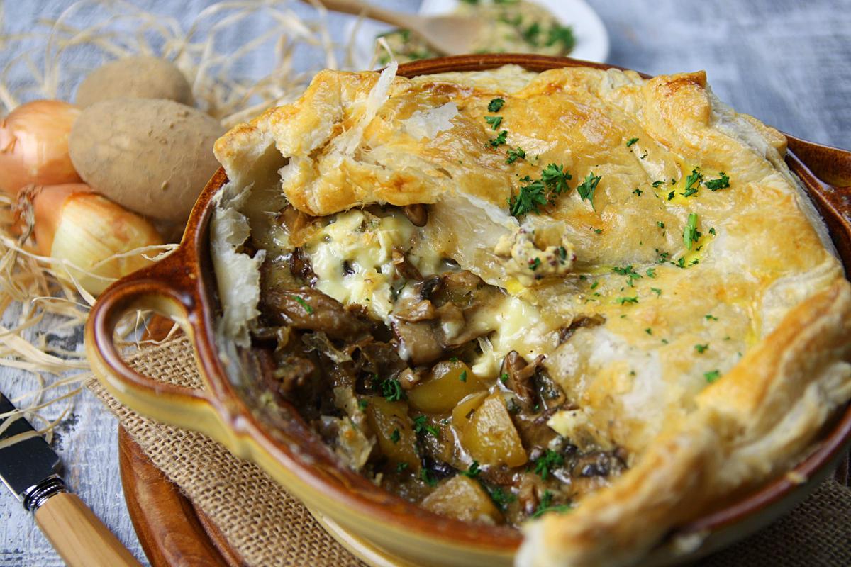 Rezeptbild: Pilz-Käse-Pastete