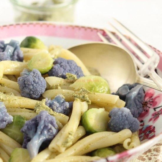 Rezeptbild: Pasta mit Spinat-Ziegenkäse-Pesto