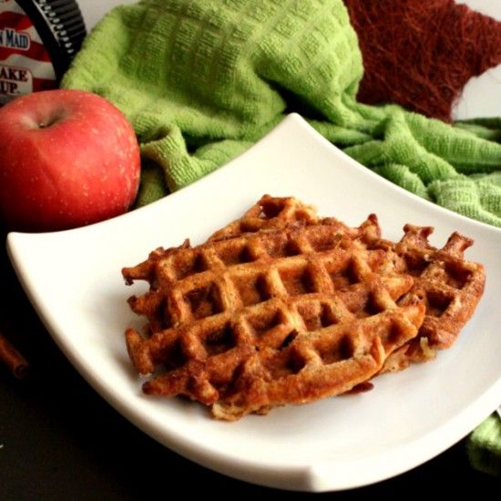 Rezeptbild: Apfel-Zimt Waffeln