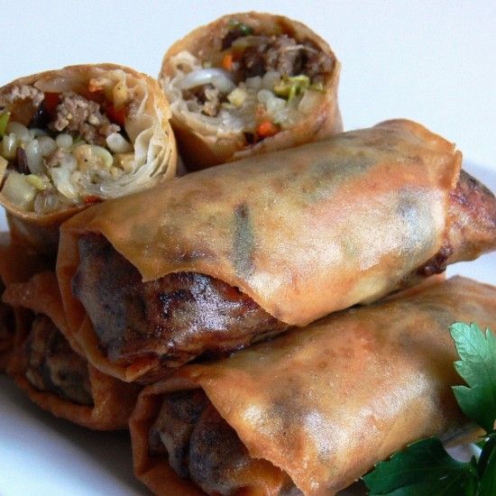 Rezeptbild: Frühlingsrollen aus dem Backofen