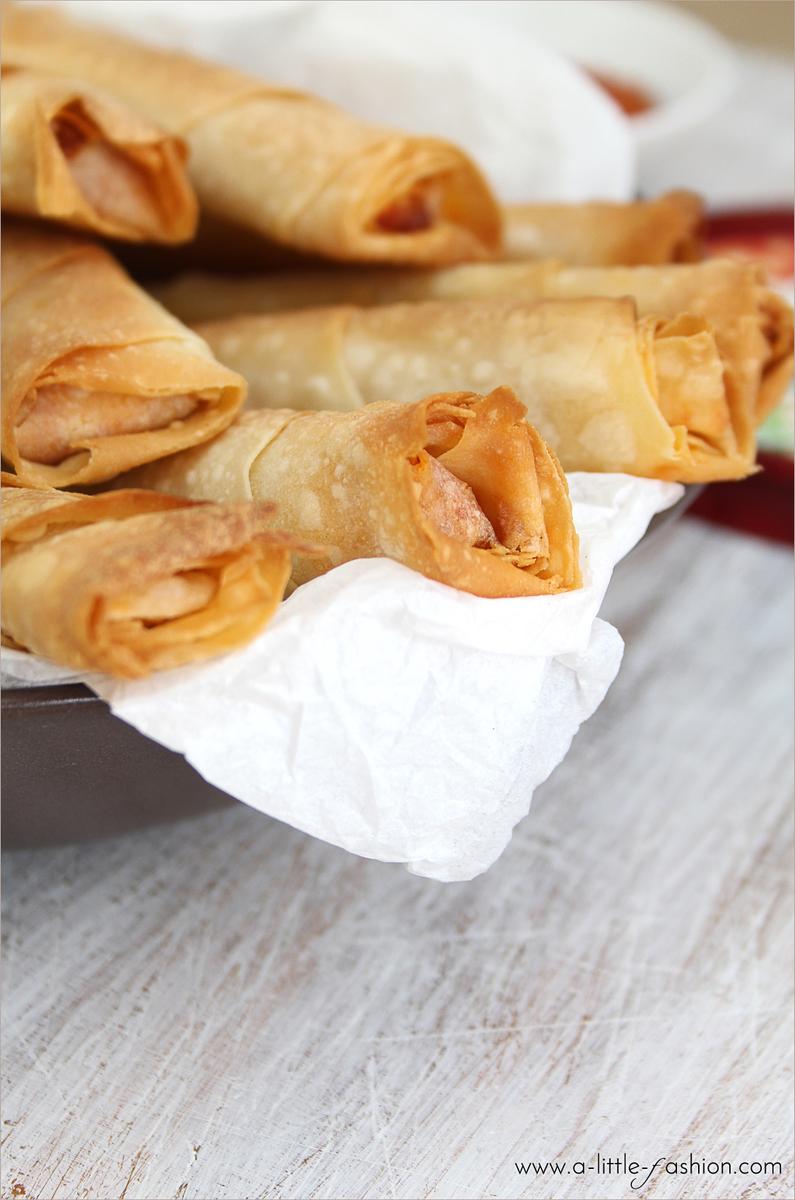 Rezeptbild: Zigarrenbörek mit Bohne-Paprika-Füllung