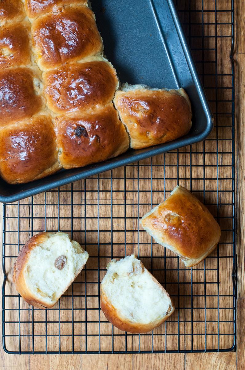 Rezeptbild: Hausgemachte Rosinenbrötchen