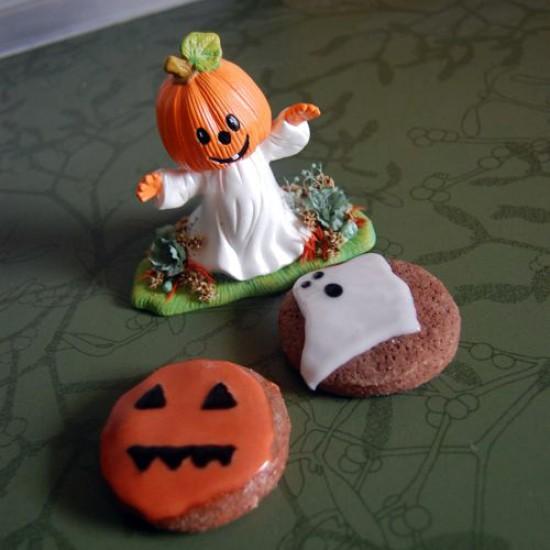 Rezeptbild: bunte Halloweencookies