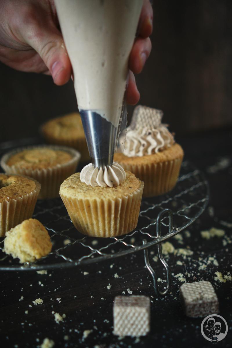 Rezeptbild: Haselnusscupcakes mit Schokokern