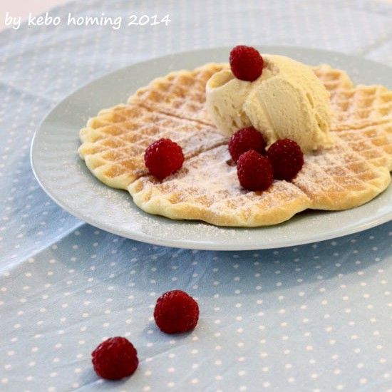 Rezeptbild: Waffeln ohne Butter... und trotzdem waren sie lecker...