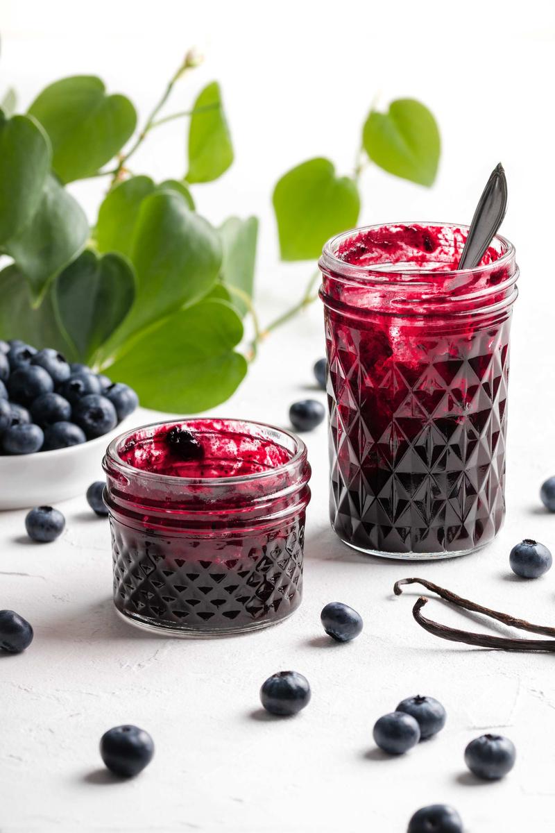 Rezeptbild: Blaubeermarmelade mit Vanille