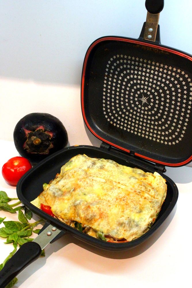 Rezeptbild: Doppeldecker Gemuesewrap