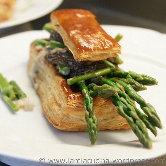 Rezeptbild: Grünspargel-Morchel-Pastetli