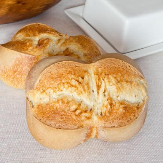 Rezeptbild: Doppelte Weizenbrötchen