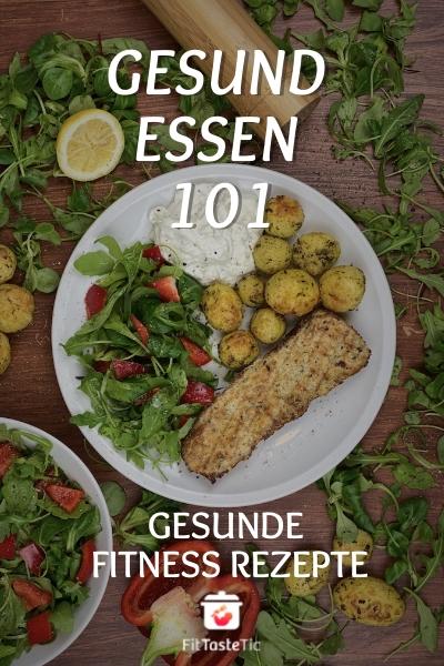 Rezeptebuch Coverbild: Gesund Essen 101: Gesunde Fitness Rezepte