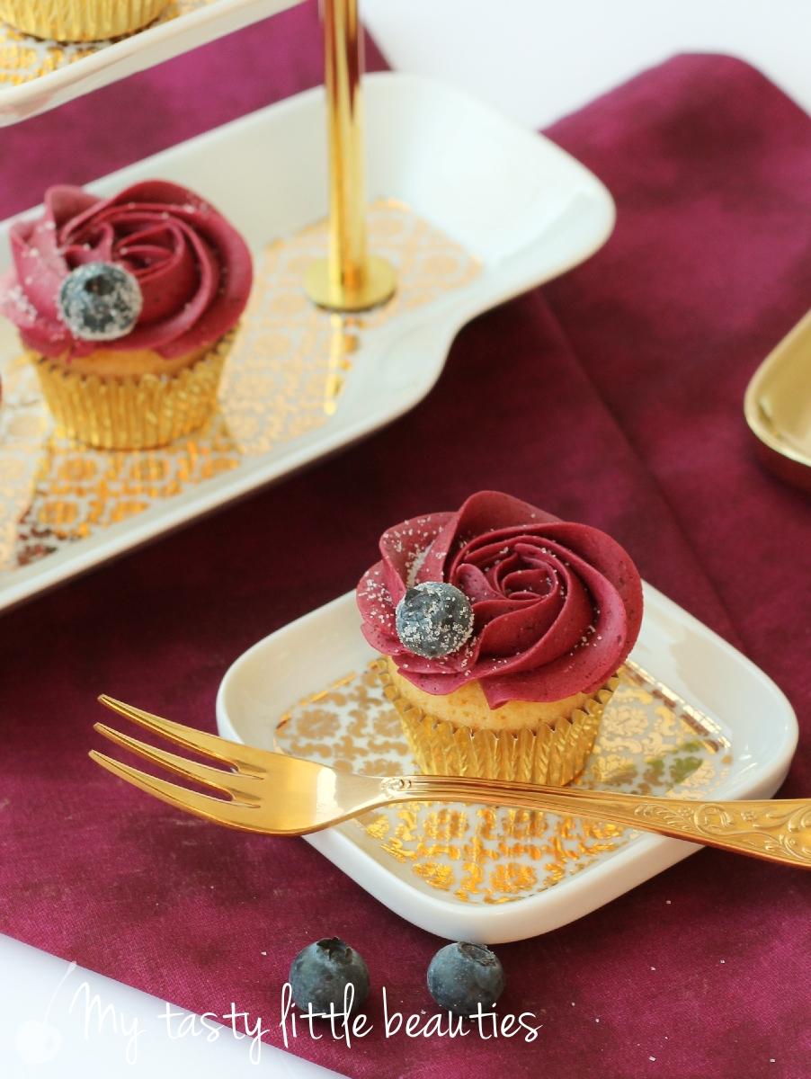Rezeptbild: Blaubeer-Cupcakes