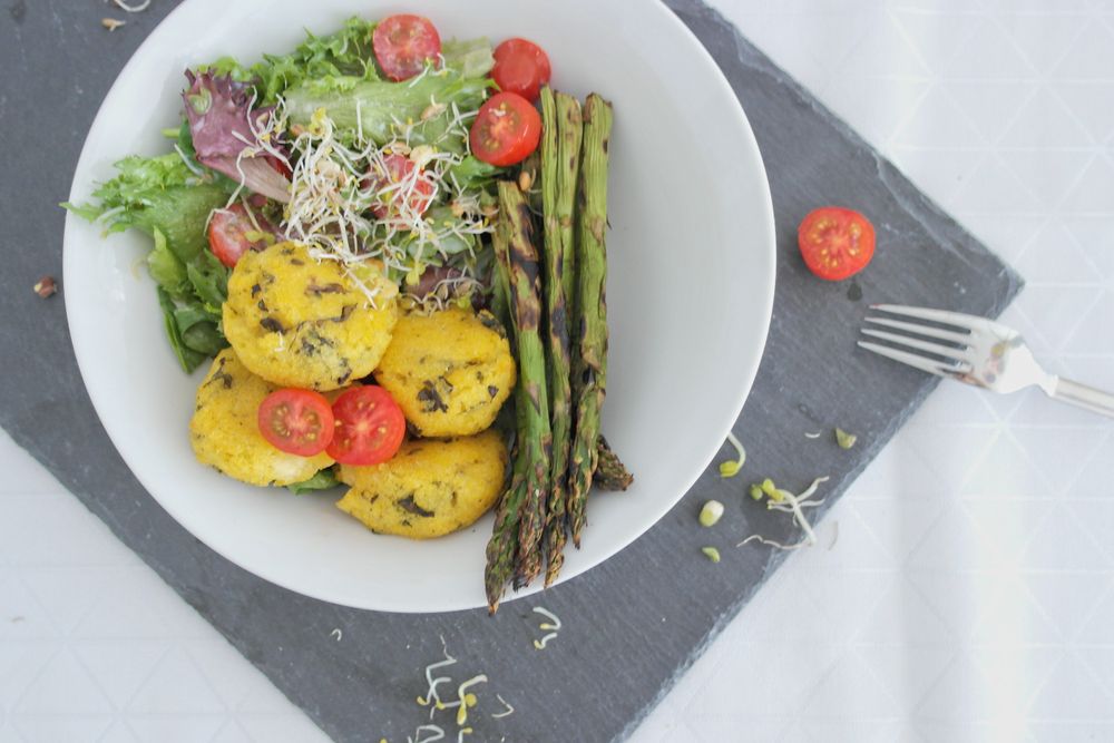 Rezeptbild: Polenta-Käse Bällchen