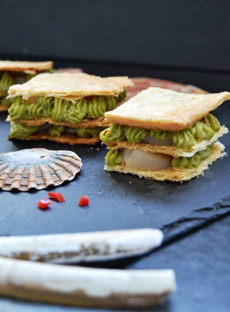 Rezeptbild: Millefeuille aux Saint Jacques  