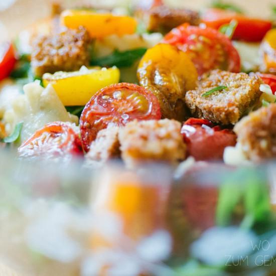 Rezeptbild: sommerlicher Nudelsalat