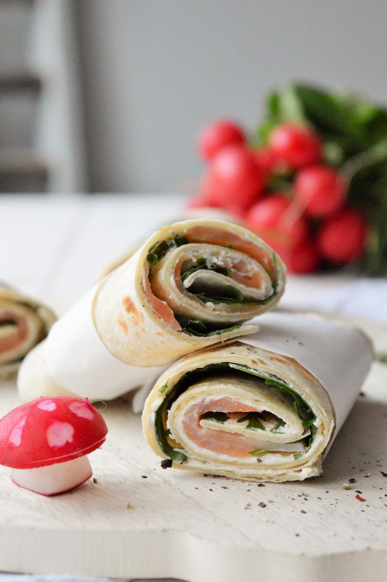 Rezeptbild: Lachs-Wraps