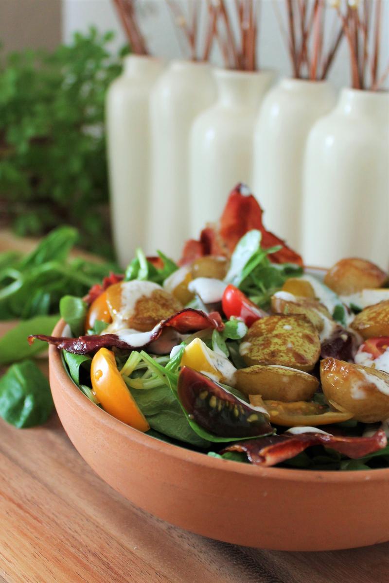 Rezeptbild: Leckerer Herbstsalat mit Speck und Birnen