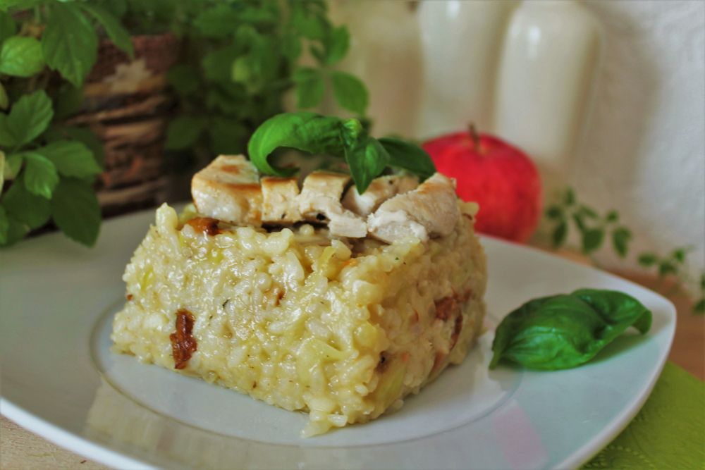 Rezeptbild: Schnelles Apfel-Pilz-Risotto^