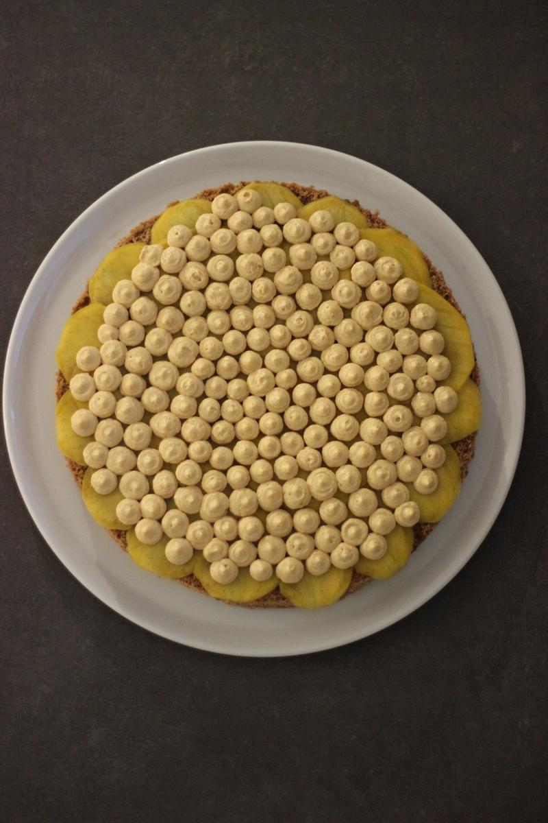 Rezeptbild: Schokoladenbiskuit-Torte mit Mango, Kaffeelikör und Dulce de Leche