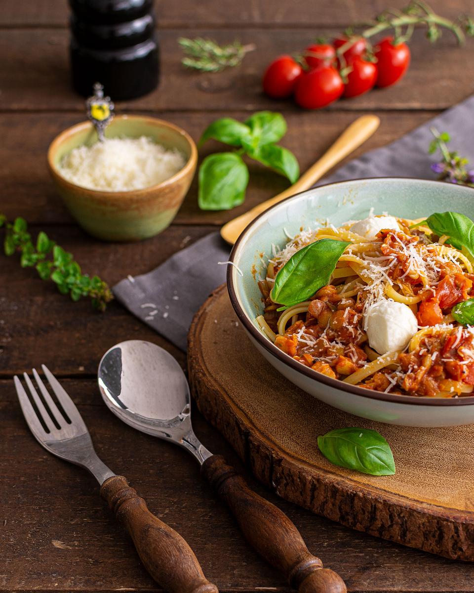 Rezeptbild: Vegetarische Linsenbolognese