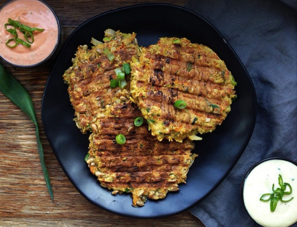 Rezeptbild: Herzhafte Hirsewaffeln
