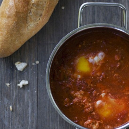 Rezeptbild: Eier in Tomatensauce