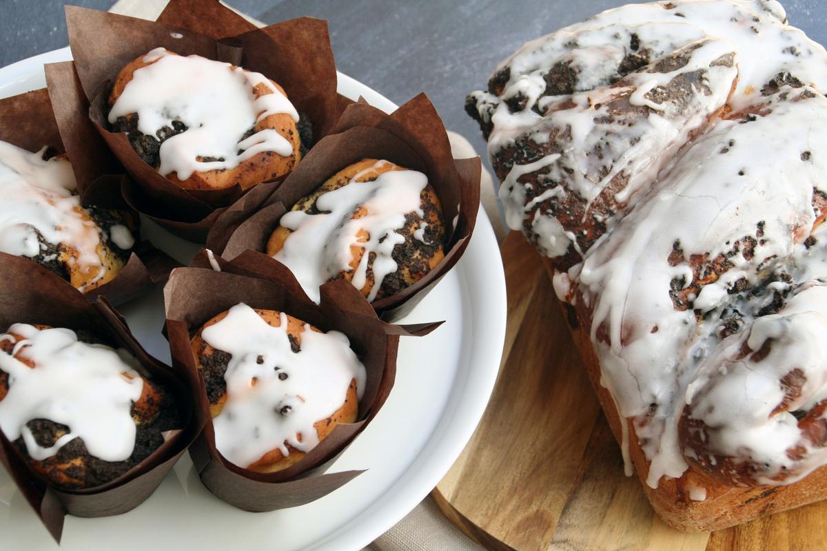 Rezeptbild: Mohnzopf und Mohnzopf-Muffins