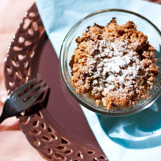 Rezeptbild: Birnen Crumble - vegan