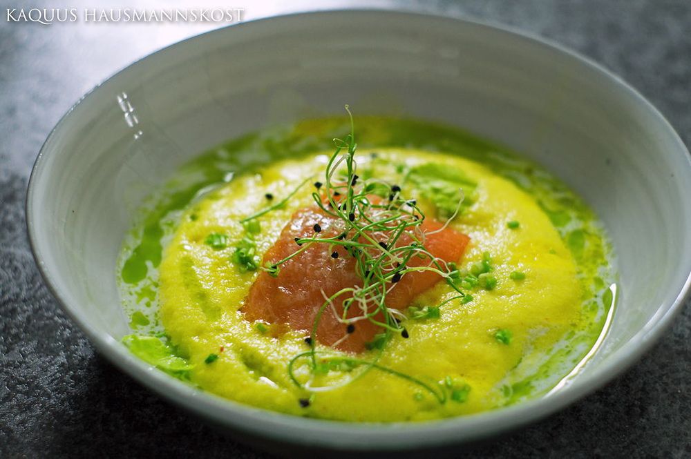 Rezeptbild: Sellerie | Saibling | Safran