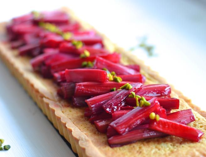 Rezeptbild: Rhabarber-Frangipane Tarte 