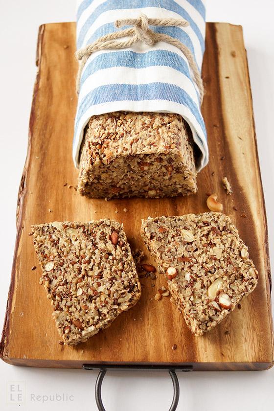Rezeptbild: Nussbrot glutenfrei und vegan