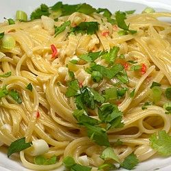 Rezeptbild: Linguine mit Ingwer und Kokosmilch