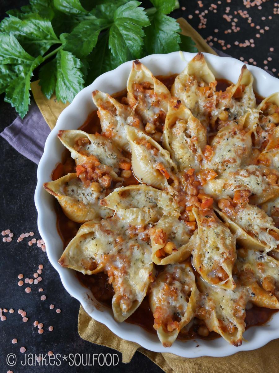 Rezeptbild: Conchiglioni mit vegetarischer Bolo