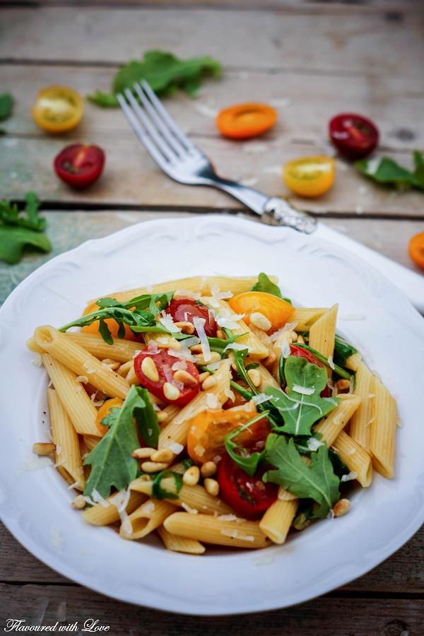 Rezeptbild: Sommer-Penne mit Kirschtomaten