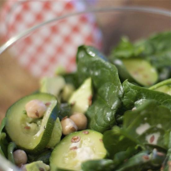Rezeptbild: Spinatsalat