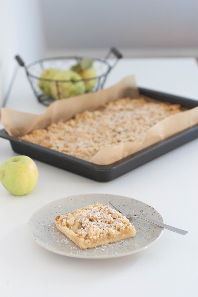 Rezeptbild: Apfelstreuselkuchen am Blech