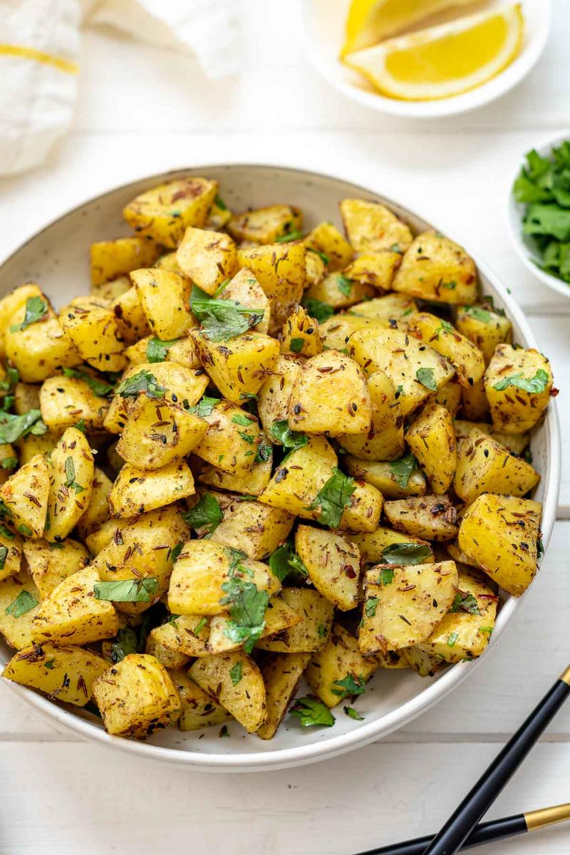 Rezeptbild: Backofenkartoffeln auf orientalische Art