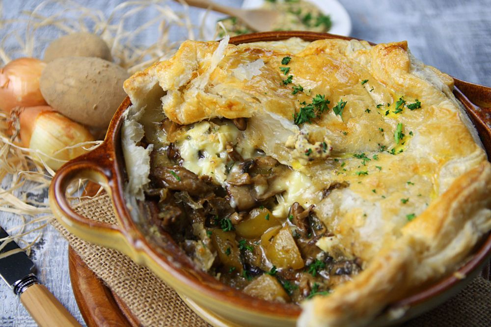 Rezeptbild: Pilz-Käse-Pastete