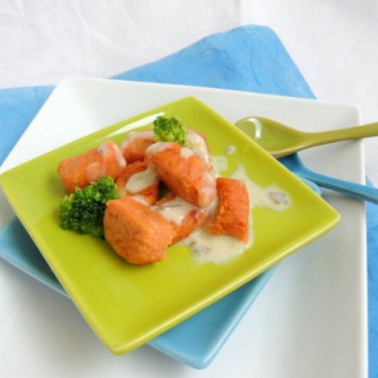 Rezeptbild: Tomatengnocchi mit Gorgonzolasauce