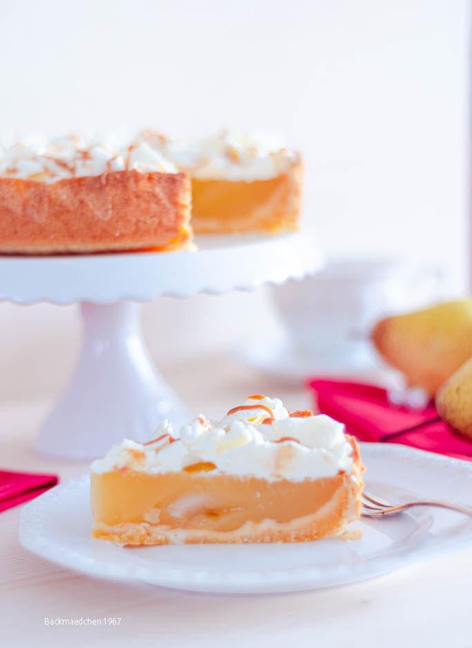 Rezeptbild: Birnen-Karamell-Kuchen