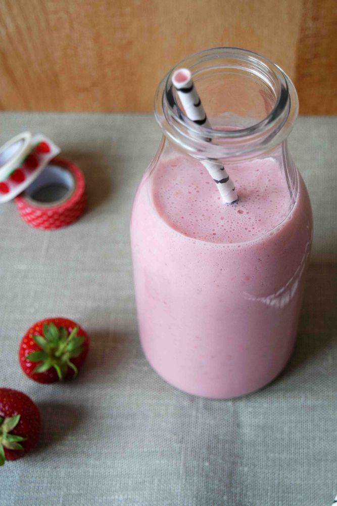 Rezeptbild: Erdbeer-Shake