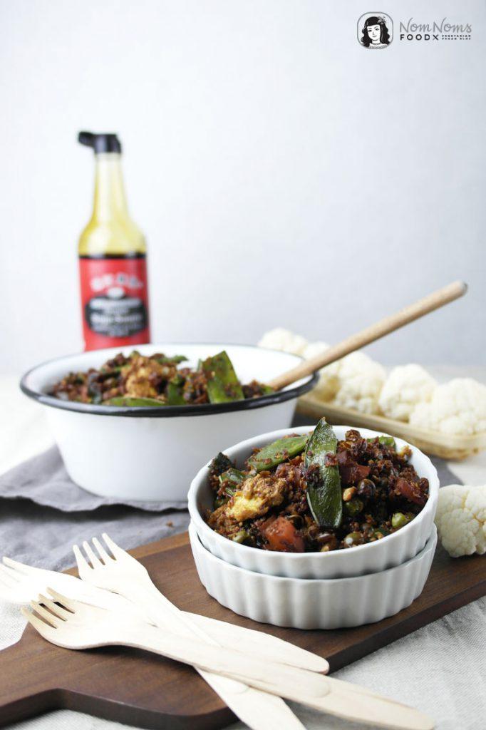 Rezeptbild: Low Carb: Gebratener Blumenkohlreis mit Gemüse