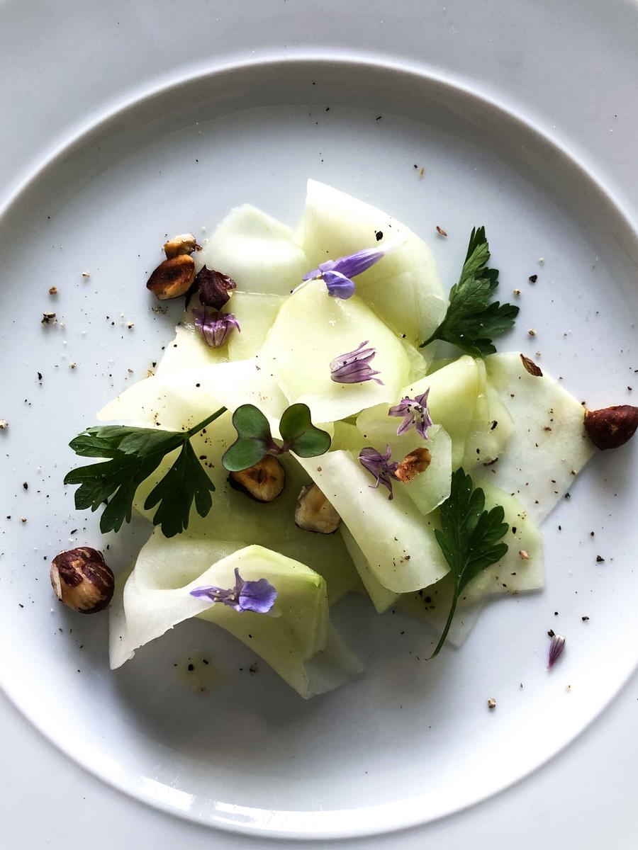 Rezeptbild: Kohlrabi Carpaccio