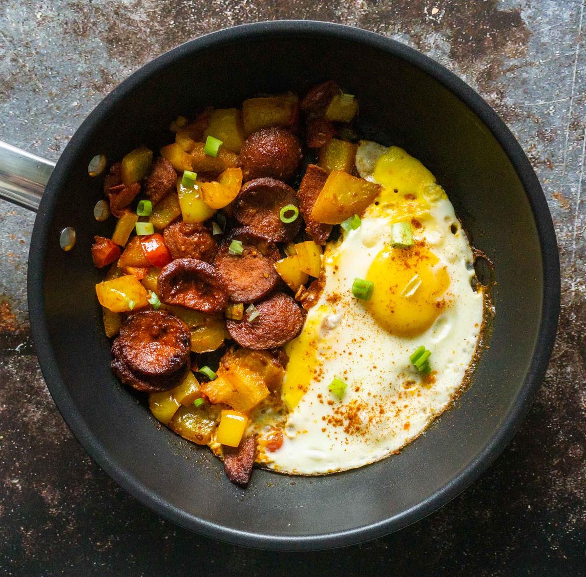 Rezeptbild: Sucuk Pfanne mit Ei