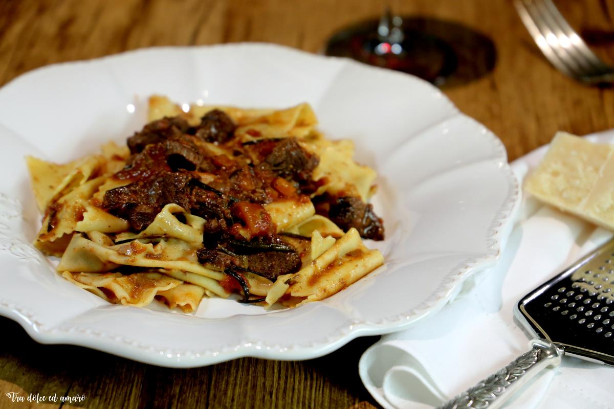 Rezeptbild: Pappardelle al ragù di cinghiale