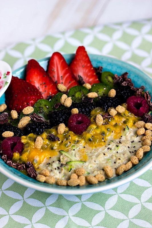 Rezeptbild: Zoats - Das gesunde Frühstück mit Haferflocken und Zucchini