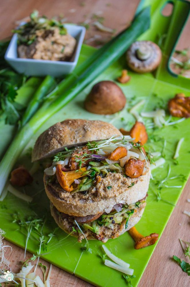 Rezeptbild: vegane Pfifferlingscreme