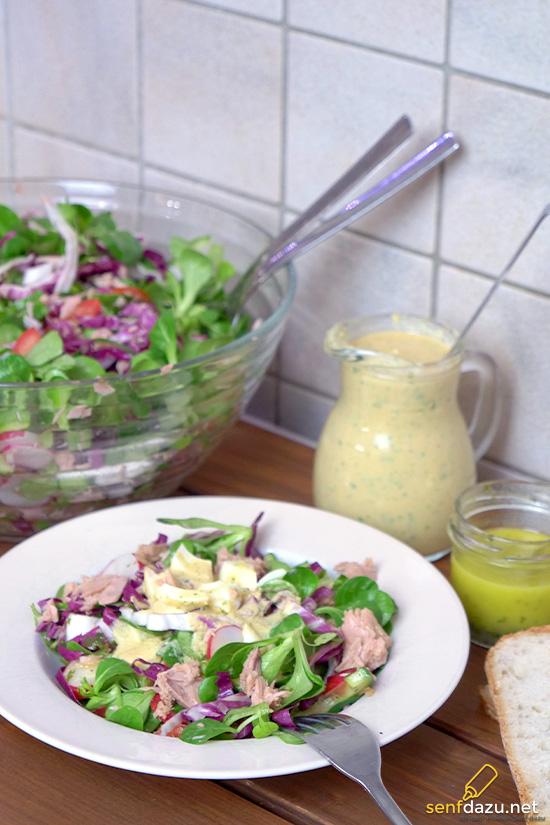 Rezeptbild: Thunfisch – Salat mit Resteverwertung